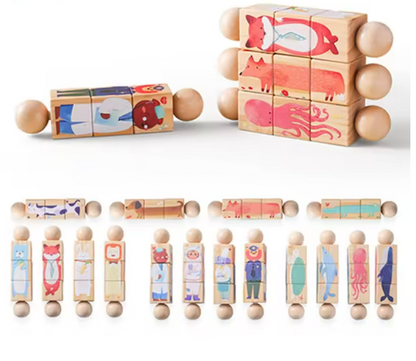 Woods™ - Draai &amp; Leer - Roterende Peuterpuzzel