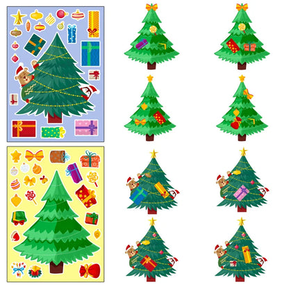 Xmas Tree Stickers™ - Bouw je eigen kerstwonder - DIY-stickers 