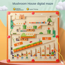 Magnetic Maze™ - Kleurrijk Telplezier - Houten Magnetische Puzzel 