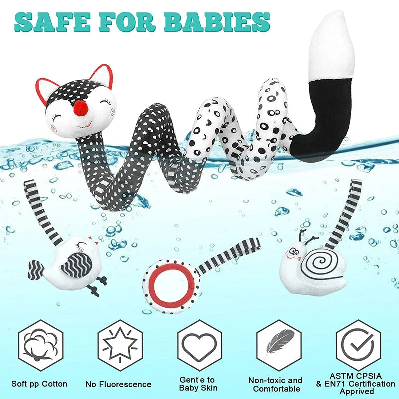 Baby Spiral Toy™ - Autostoel &amp; Kinderwagen Speelgoed 