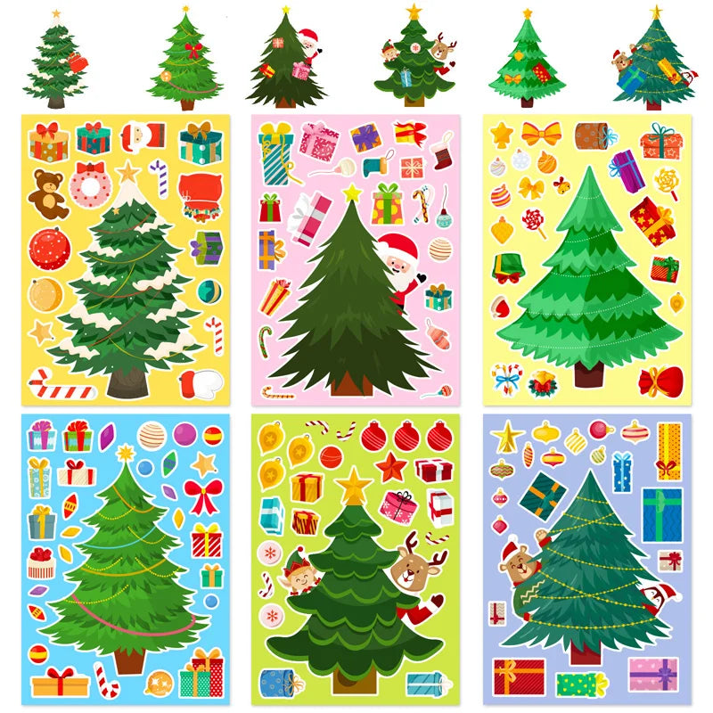 Xmas Tree Stickers™ - Bouw je eigen kerstwonder - DIY-stickers 