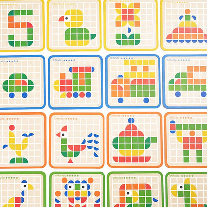 Woods™ - Educatief Entertainment - Houten patronenpuzzel 