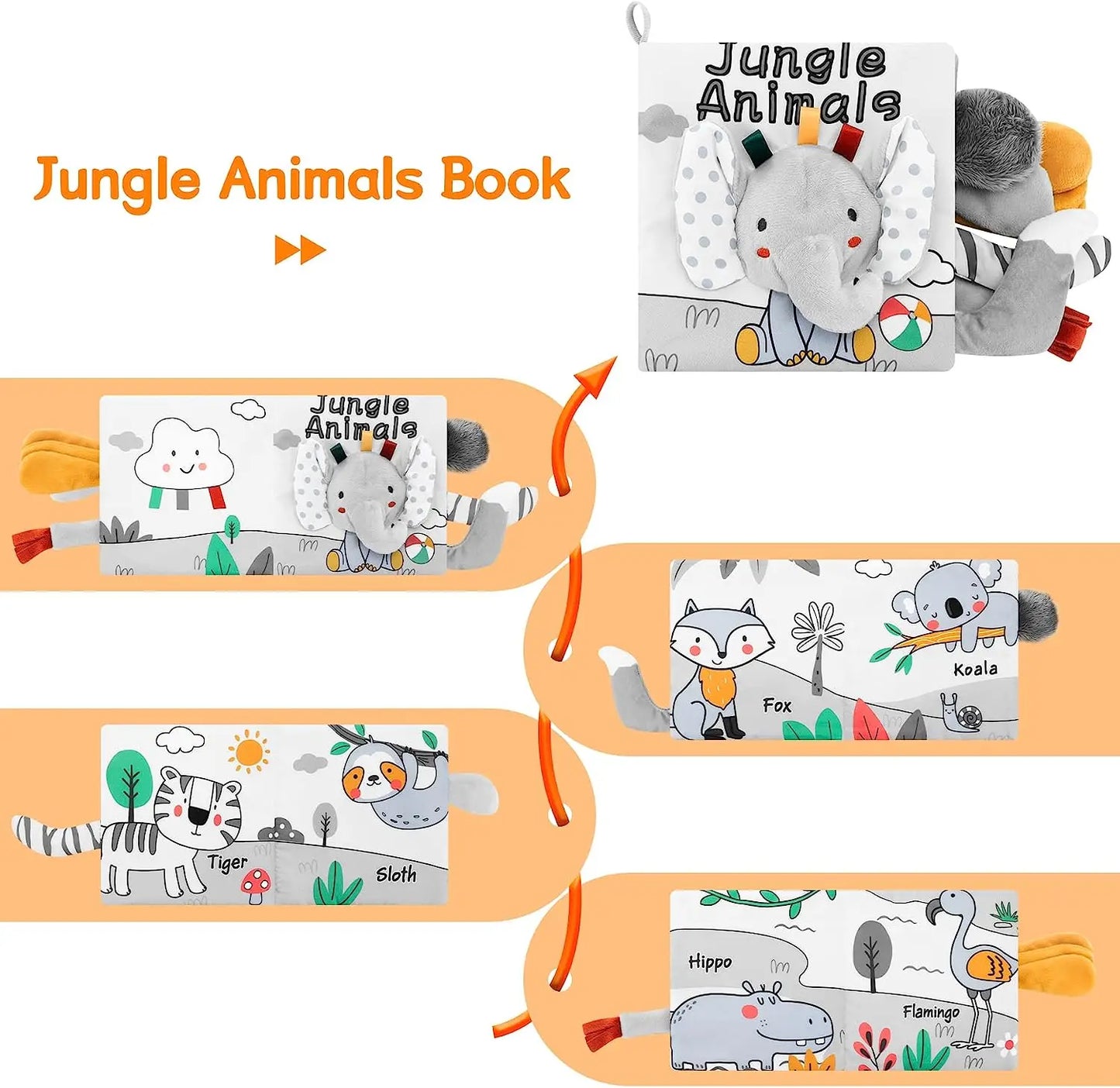 Zacht Zintuiglijk Boekje – Voelen &amp; Ontdekken – Babyboekje 