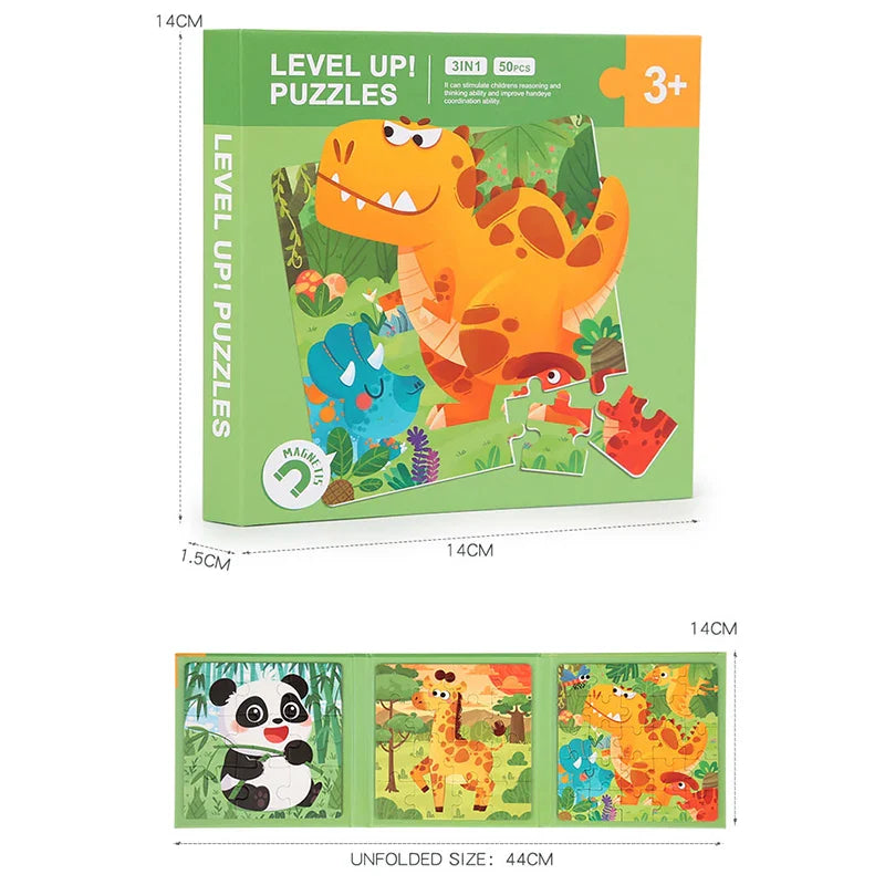 Magnetisch Puzzelboek™ – Dierenvriendjes Plezier – Magnetisch Puzzelboek 