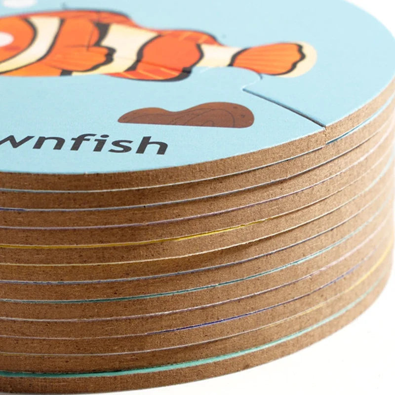 Dieren Match™ – Draai &amp; Ontdek – 3-delige puzzel 