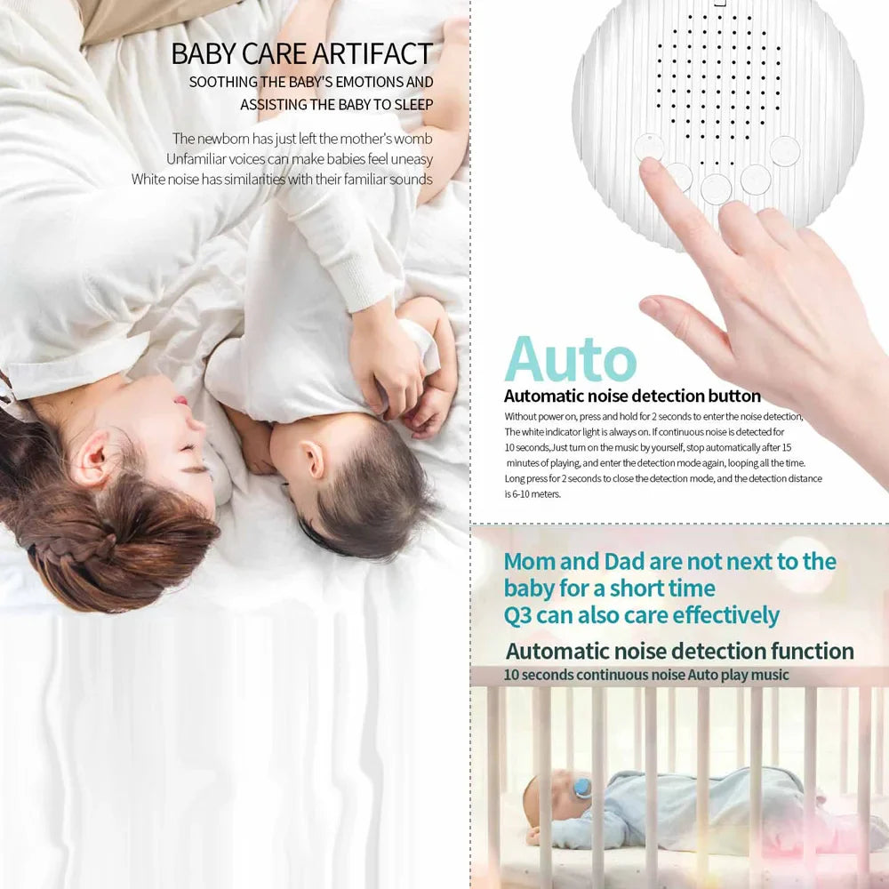 SleepEase – Rust &amp; Reistijd – White Noise Geluidsmachine voor Baby's 