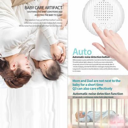 SleepEase – Rust &amp; Reistijd – White Noise Geluidsmachine voor Baby's 