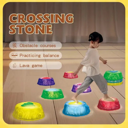 Crossing Stones™ - Springen &amp; Balanceren - Lichtgevende Balansstenen 
