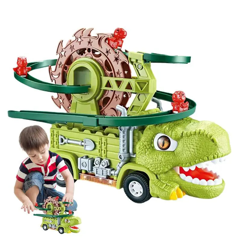Dino Slide Truck™ - klimmen en racen met dino's! - Dinosaurus-vrachtwagen 