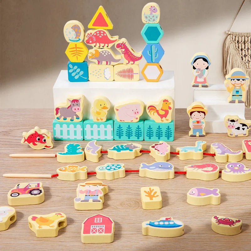 Lace &amp; Thread™ – Stapel &amp; Rijg Spel – Kralen Rijgen 