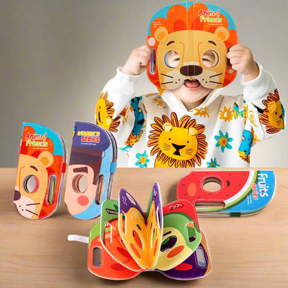 Mask Book™ – Baby leert eerste indrukken – Stoffen Masker Boek 