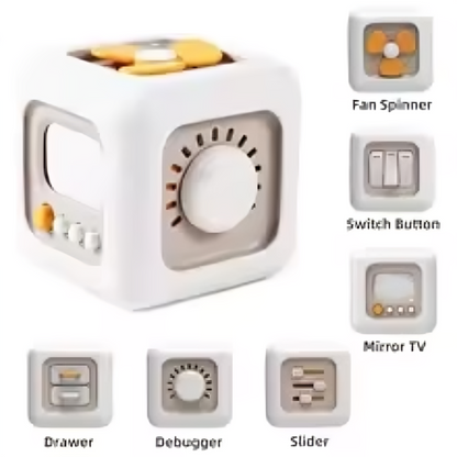 Cube Senses Toy™ - Leerzaam &amp; Leuk - Kubus Zintuigen Speelgoed 