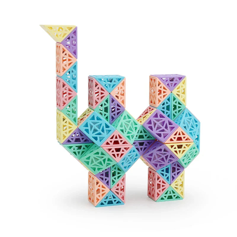 Snake Cube Set™ - Bouw, Draai &amp; Ontdek - Bouwblokkenset 