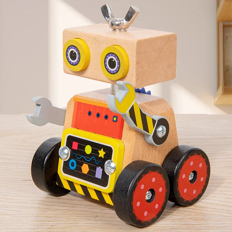 Woods™ - Bouw &amp; Speel - Houten Constructie Robot 