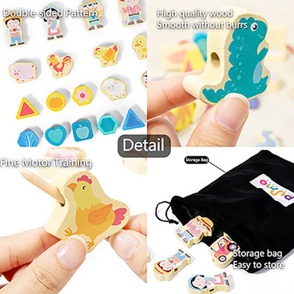 Lace &amp; Thread™ – Stapel &amp; Rijg Spel – Kralen Rijgen 