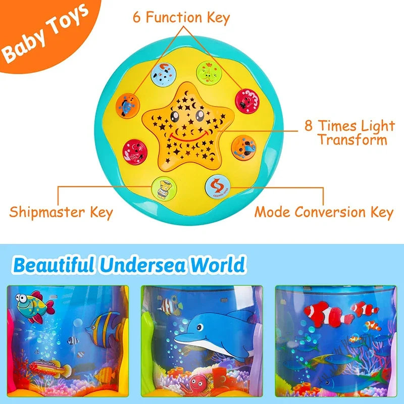 Magic Beat™ - Muzikaal Lichtfeest voor kinderen - Aquariumprojector &amp; lamp 