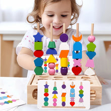 Woods™ - Stimuleer Creativiteit &amp; Verbeter Vaardigheden - Kleurrijke Montessori Puzzelset 