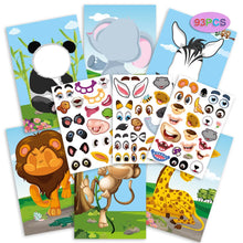 Funny Faces™ – Dierenpret &amp; Plakplezier – Herbruikbaar Stickerboek 