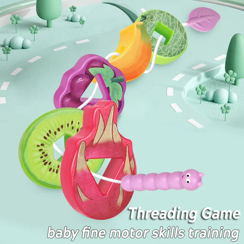 Fruit Lacing Game™ – Fijne motoriek – Fruit Kralen Speelgoed 