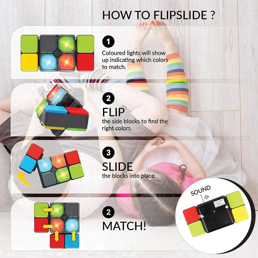 Puzzle Flip Pro™ - Puzzelplezier &amp; muziek in je Handpalm - Puzzelkubus 