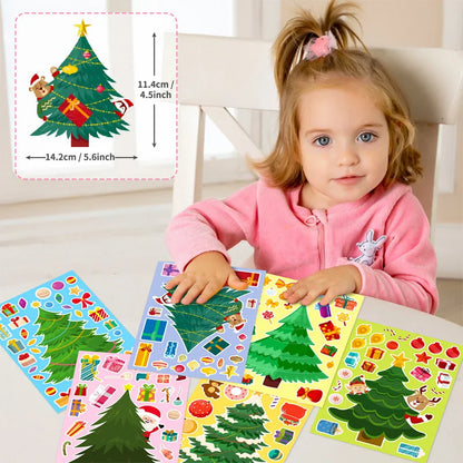 Xmas Tree Stickers™ - Bouw je eigen kerstwonder - DIY-stickers 