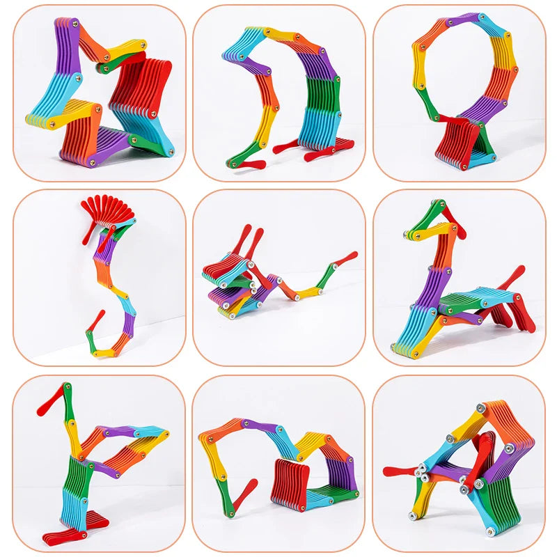 Folding Brain Toy™ – Denk &amp; Speel – Houten Vouwpuzzel 