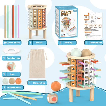 Balance Tower™ – Stapel &amp; Tel – Houten Denkspel 