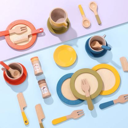 Woods™ - Creatief &amp; Leerzaam - Houten Keuken Speelset Kind 