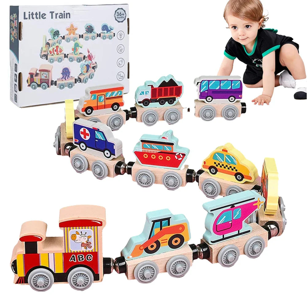Tiny Express™ – Kleuren &amp; Vormen - Houten Treinspeelgoed 