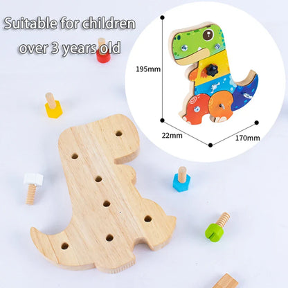 Dino Screwdriver Board™ - Draai &amp; Ontdek - Sensorisch Speelgoed 