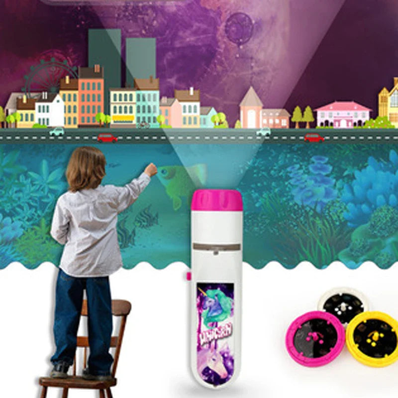 Glow Tales™ – Bedtijd Beelden – Speelgoed Projectie Zaklamp 