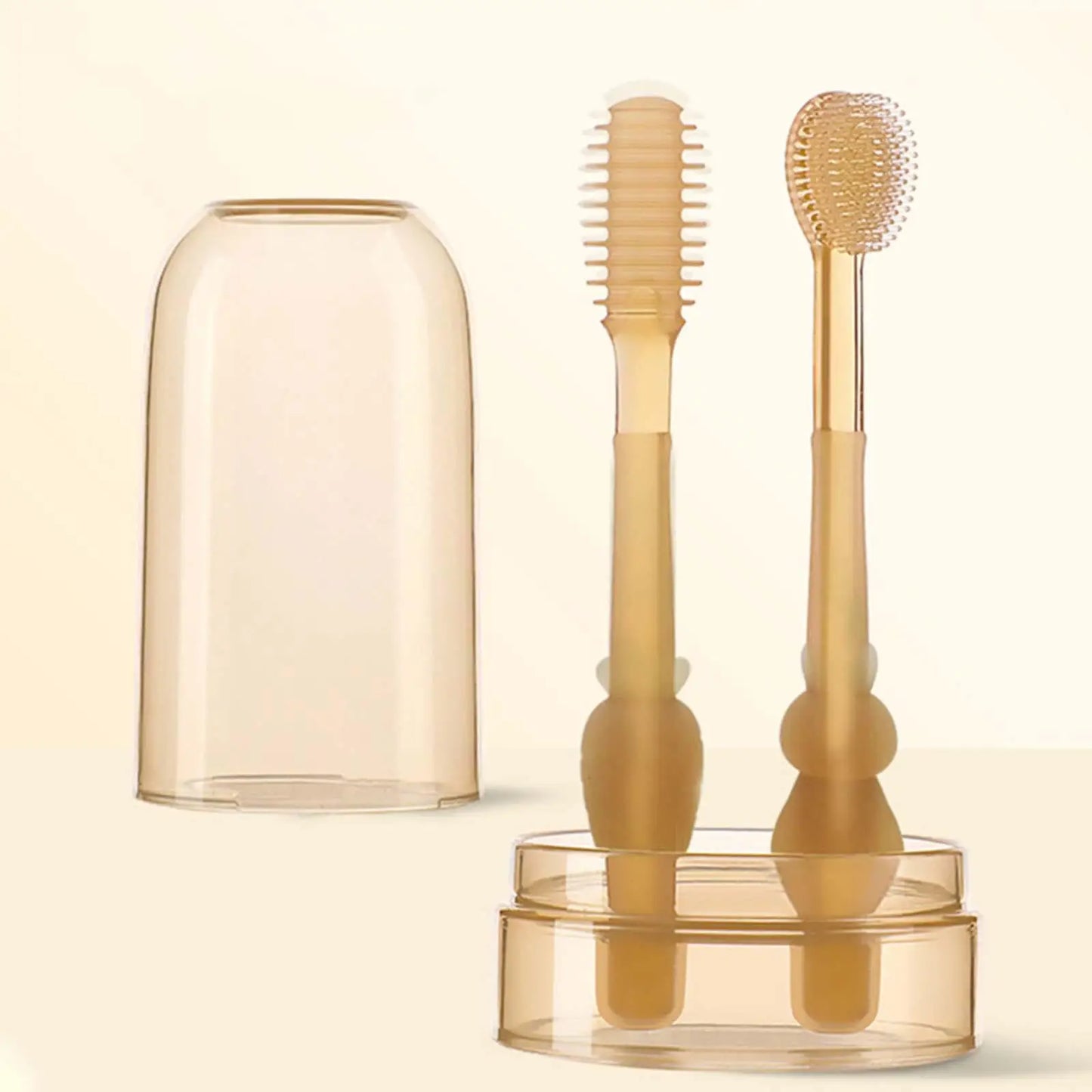 Baby Smile™ - Zacht Voor Tandvlees - Kinder Siliconen Tandenborstelset 