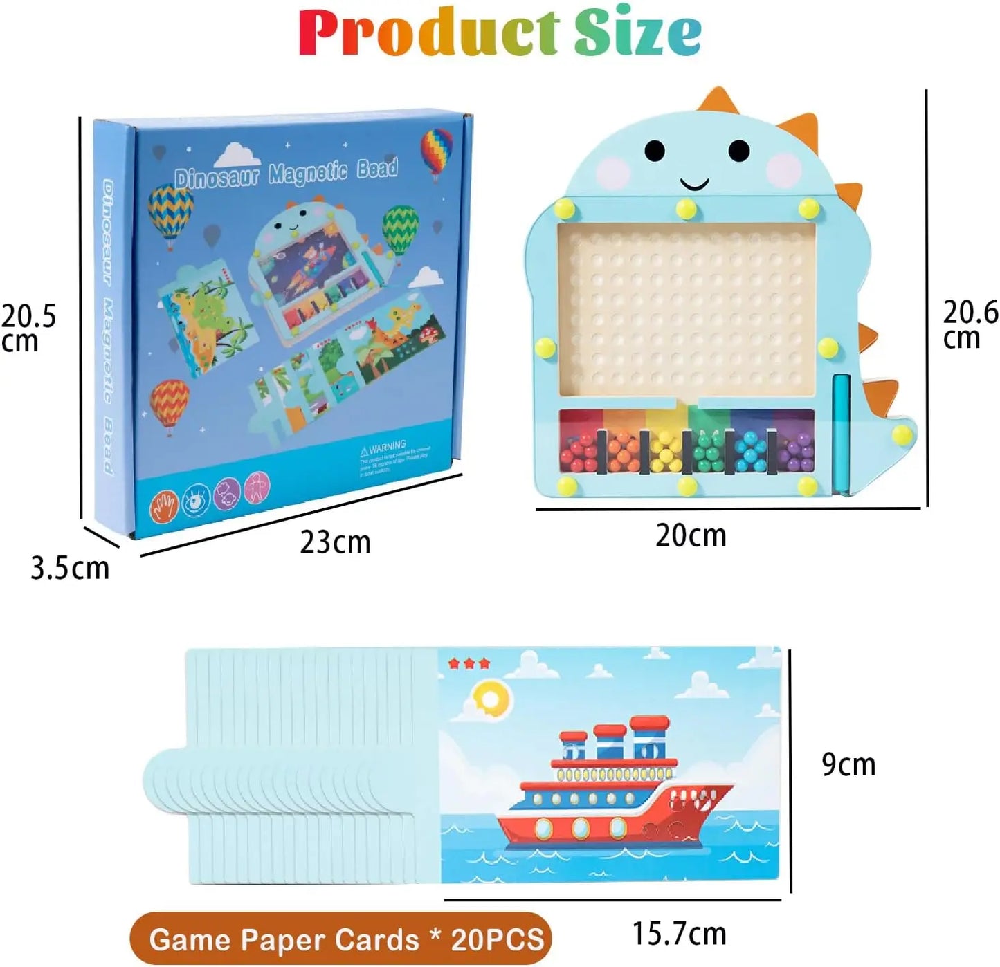 Bead Puzzle™ – Doolhofplezier Sorteren – Houten Magnetische Ballen Puzzel 