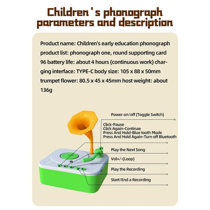 Sound Spinner™ – Verhalen &amp; Liedjes – Speelgoed Grammofoon 