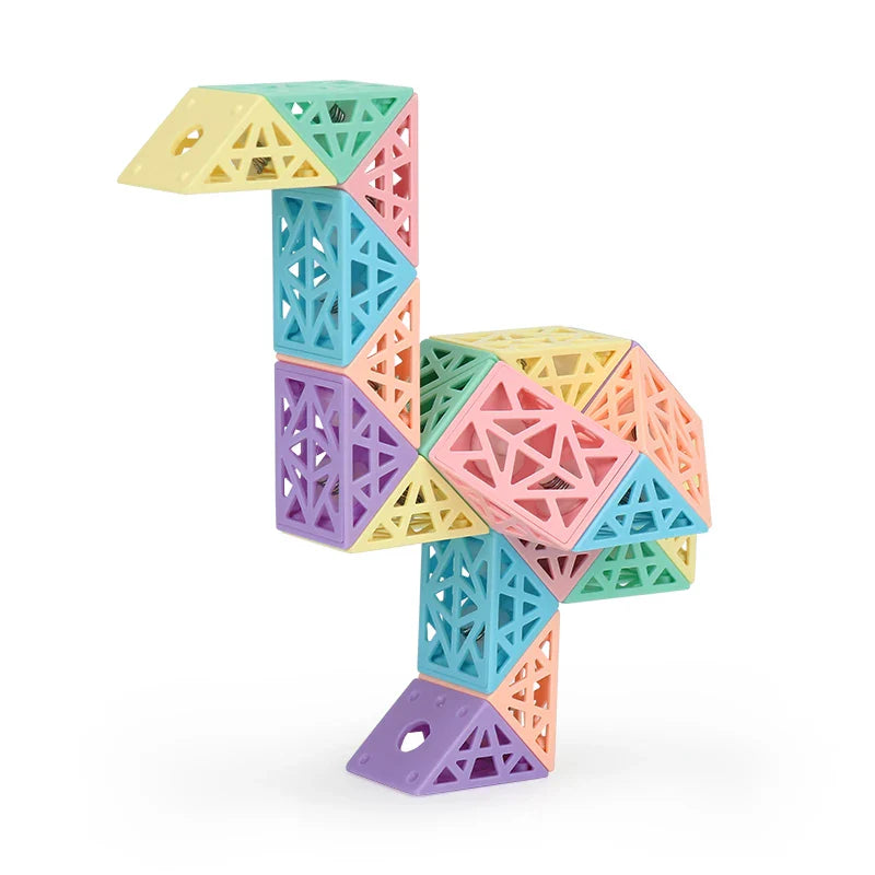 Snake Cube Set™ - Bouw, Draai &amp; Ontdek - Bouwblokkenset 