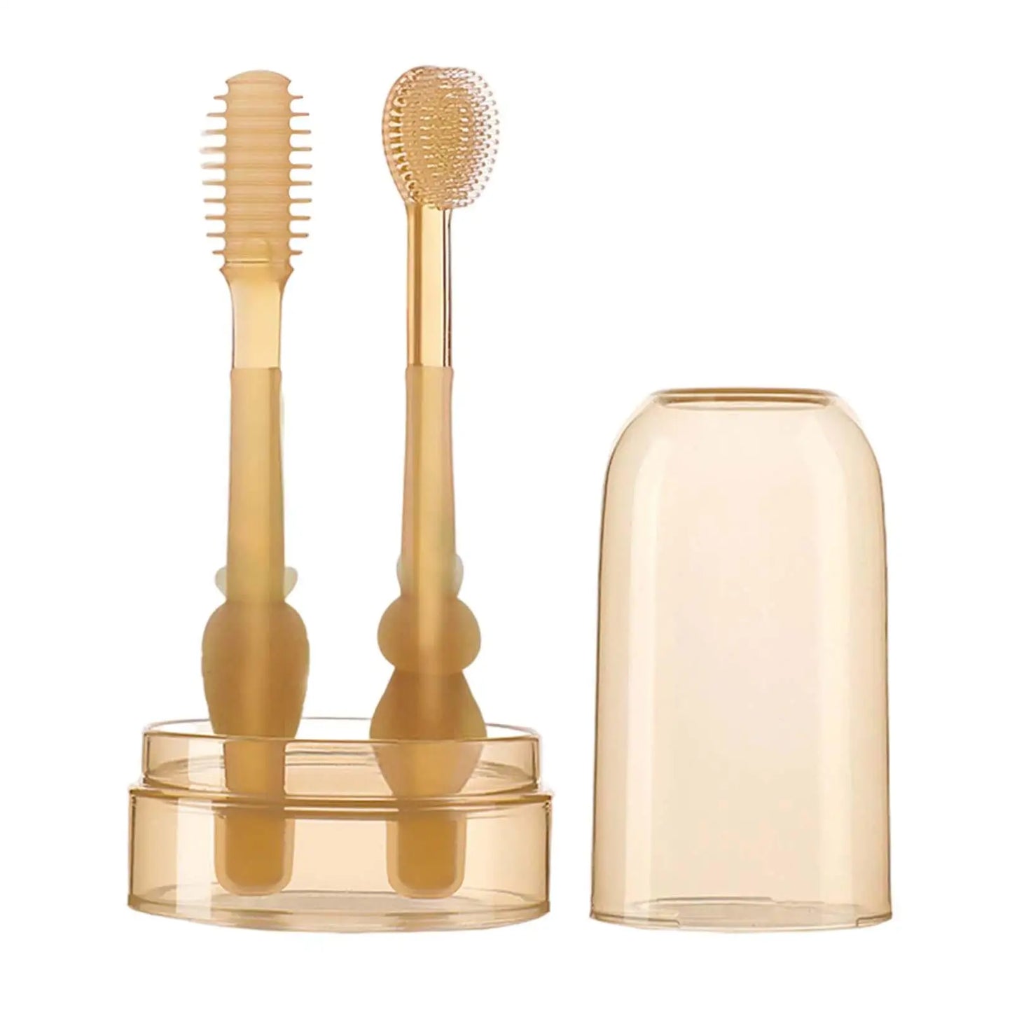 Baby Smile™ - Zacht Voor Tandvlees - Kinder Siliconen Tandenborstelset 