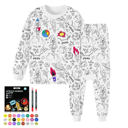 DIY Pyjama Set™ – Kleur &amp; Droom – Kleuren Kinderpyjamaset 