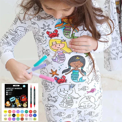 DIY Pyjama Set™ – Kleur &amp; Droom – Kleuren Kinderpyjamaset 