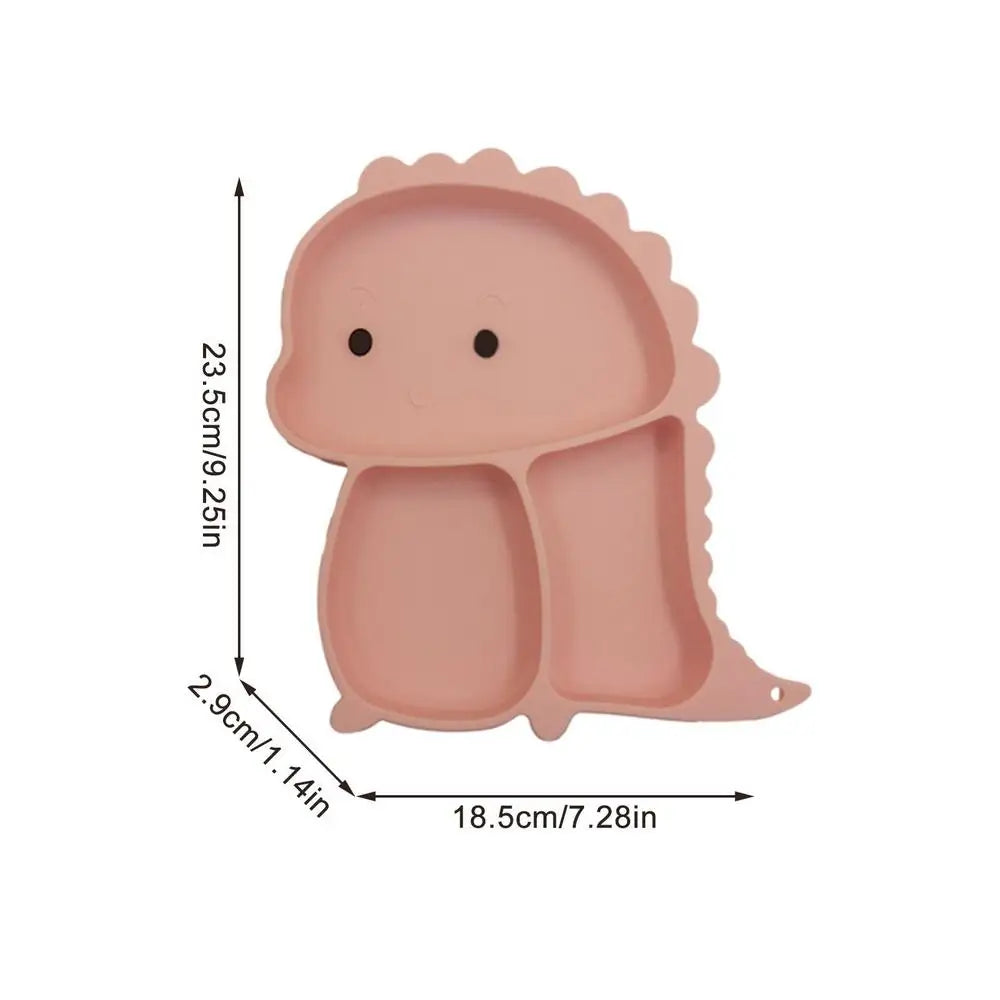 Dino Tablewear Set™ - 7-delige set - Siliconen Kinderservies 