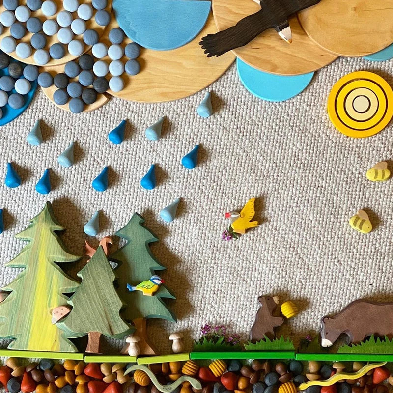 Rainbow Blocks™ – Creatief Kleurenplezier – Houten Kleurenspeelset 