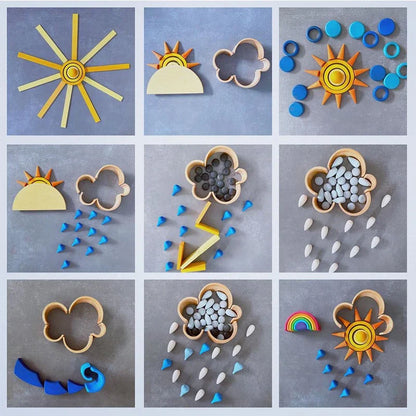 Rainbow Blocks™ – Creatief Kleurenplezier – Houten Kleurenspeelset 