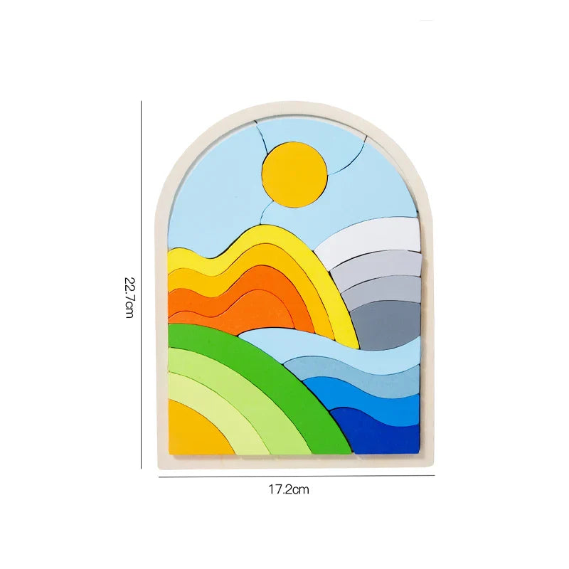 Woods™ - Regenboogblokjes Magie - Puzzelblokken 