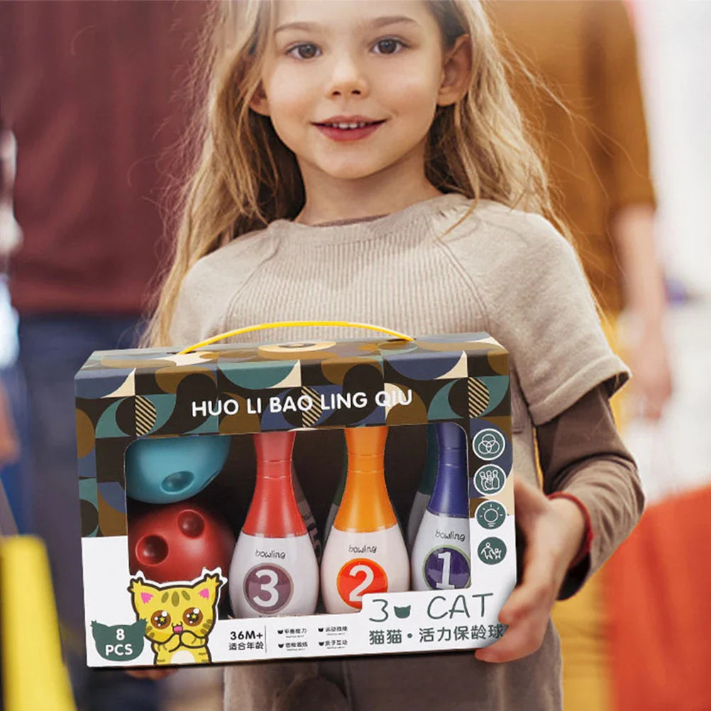 Mini Bowling Kit™ - Cijfers &amp; Fun - Bowlingset 