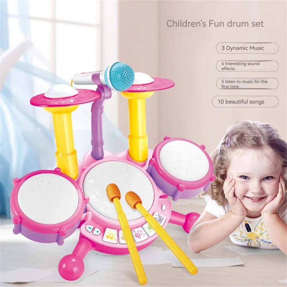 Kids Drumset™ - Kleintjes aan de Slag - Speelgoed Drumset 