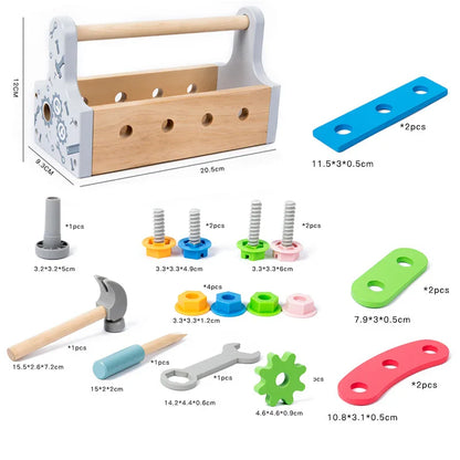 Woods™ - Creatief &amp; Probleemoplossend - Houten Gereedschapskist 