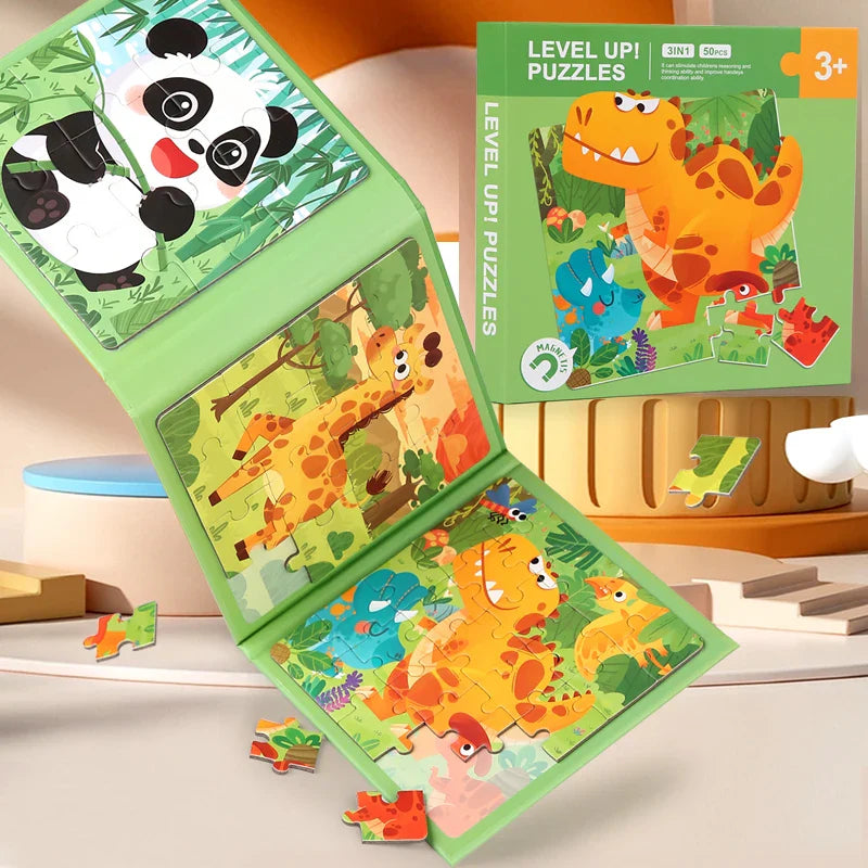 Magnetisch Puzzelboek™ – Dierenvriendjes Plezier – Magnetisch Puzzelboek 