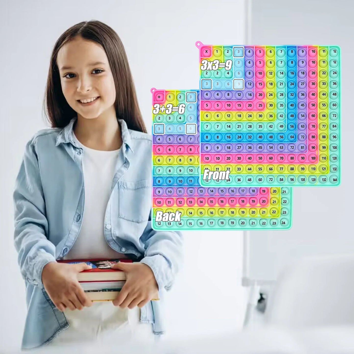 Meerkleurig Fidget Board™ - Verbeter de rekenvaardigheid - Reken Fidget Bord 