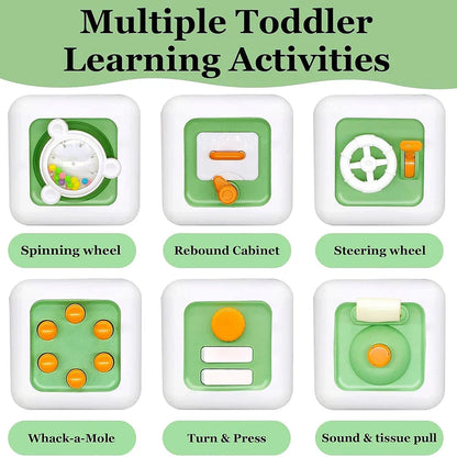 Cube Senses Toy™ - Leerzaam &amp; Leuk - Kubus Zintuigen Speelgoed 