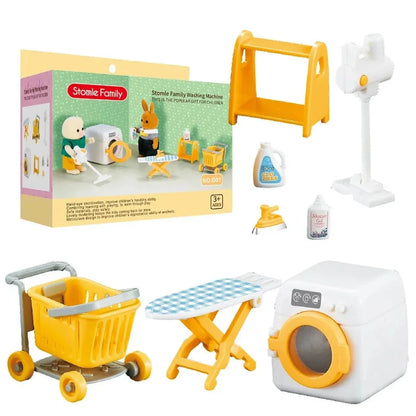 Mini Wasmachine Set™ - Leuk &amp; Leerzaam - Speelse Mini Wasmachine Set 