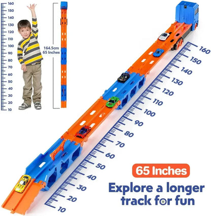 Mega Transporter - 9-in-1 Raceplezier - Transformeerbare Speelgoedtruck 